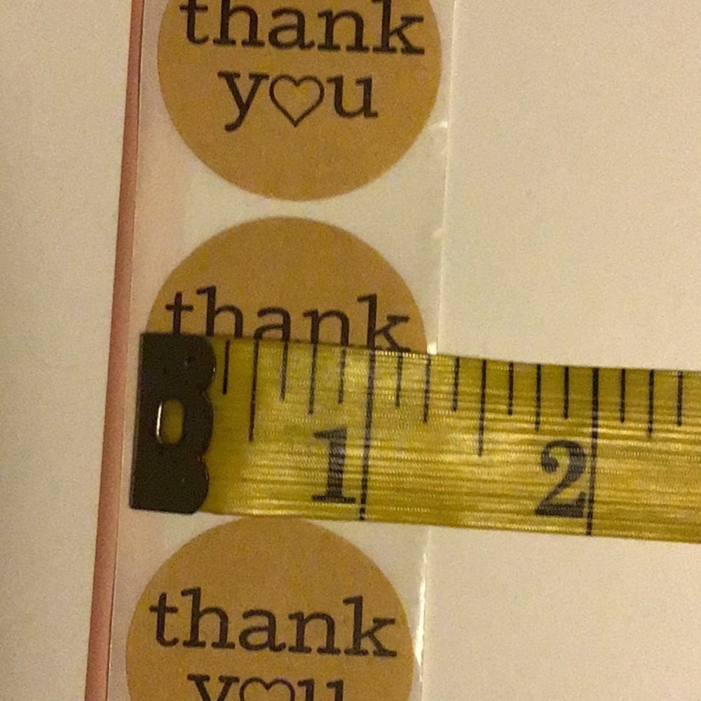 100 pcs thank you stickers - Picture 3 of 3